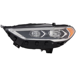 FUSION 17-20 HEAD LAMP LH, Lens and Housing, LED, w/o Auto High Beam and Control Module