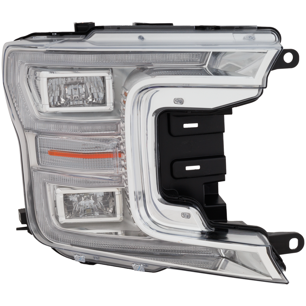 F-150 18-20 HEAD LAMP RH, Lens and Housing, LED, King Ranch/Platinum/Limited/Lariat Model, Crew Cab/Extended Cab, w/o Sport Appearance Package, w/o Black Appearance Package