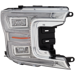F-150 18-20 HEAD LAMP RH, Lens and Housing, LED, King Ranch/Platinum/Limited/Lariat Model, Crew Cab/Extended Cab, w/o Sport Appearance Package, w/o Black Appearance Package