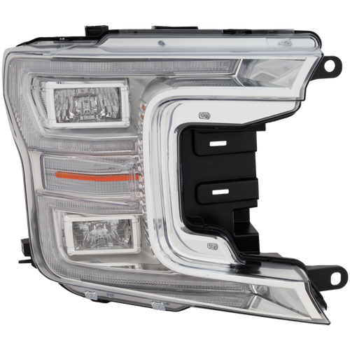 F-150 18-20 HEAD LAMP RH, Lens and Housing, LED, King Ranch/Platinum/Limited/Lariat Model, Crew Cab/Extended Cab, w/o Sport Appearance Package, w/o Black Appearance Package