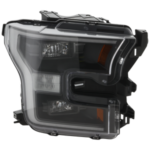 F-150 16-17 HEAD LAMP RH, Lens and Housing, LED, w/ Black Bezel, (Exc. Raptor Model), Crew Cab/Extended Cab, w/ Special Edition Package - CAPA
