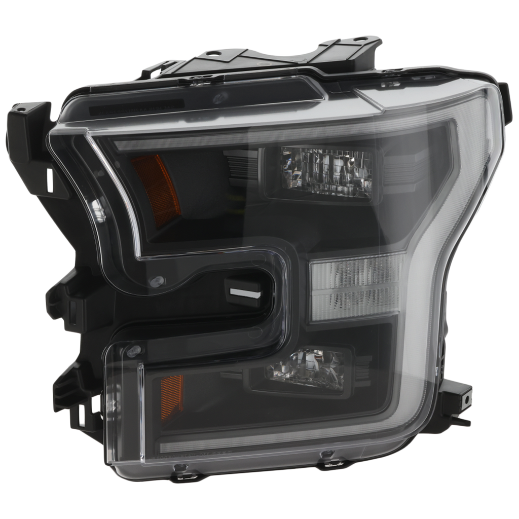 F-150 16-17 HEAD LAMP LH, Lens and Housing, LED, w/ Black Bezel, (Exc. Raptor Model), Crew Cab/Extended Cab, w/ Special Edition Package - CAPA