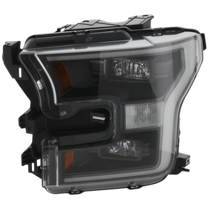 F-150 16-17 HEAD LAMP LH, Lens and Housing, LED, w/ Black Bezel, (Exc. Raptor Model), Crew Cab/Extended Cab, w/ Special Edition Package - CAPA