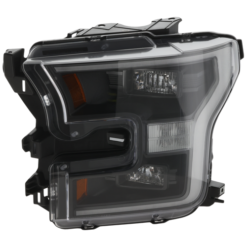 F-150 16-17 HEAD LAMP LH, Lens and Housing, LED, w/ Black Bezel, (Exc. Raptor Model), Crew Cab/Extended Cab, w/ Special Edition Package - CAPA