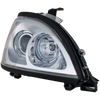 FREIGHTLINER COLUMBIA 00-13 PROJECTOR HEAD LAMP RH, Assembly, Halogen, w/ Angel Eyes, Chrome Interior