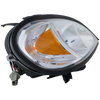 FREIGHTLINER COLUMBIA 00-13 PROJECTOR HEAD LAMP RH, Assembly, Halogen, w/ Angel Eyes, Chrome Interior
