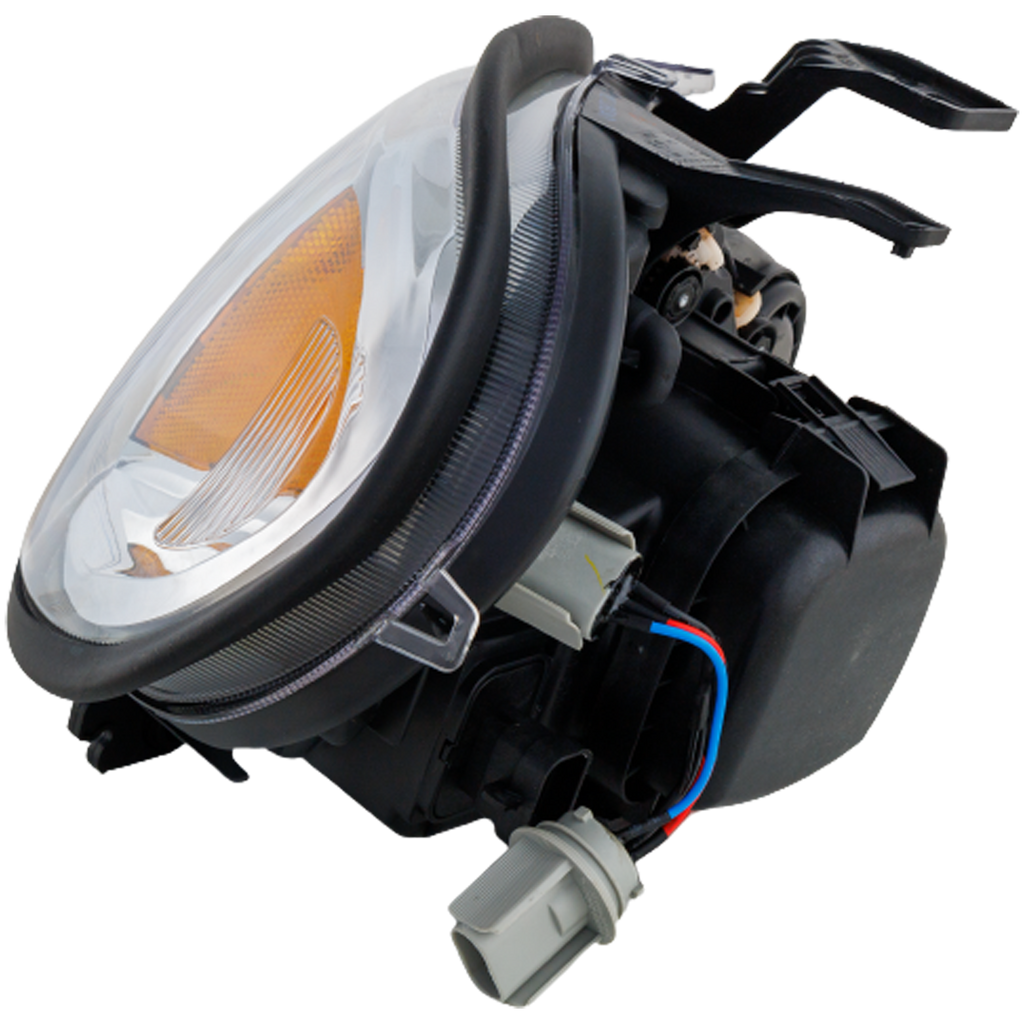 FREIGHTLINER COLUMBIA 00-13 PROJECTOR HEAD LAMP LH, Assembly, Halogen, w/ Angel Eyes, Chrome Interior