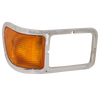 F650/F750 00-15 HEAD LAMP BEZEL RH, Chrome, w/ Parking Light