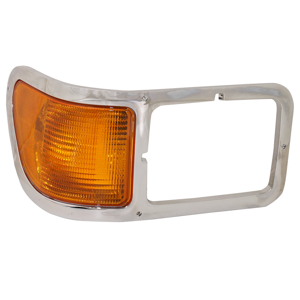 F650/F750 00-15 HEAD LAMP BEZEL RH, Chrome, w/ Parking Light