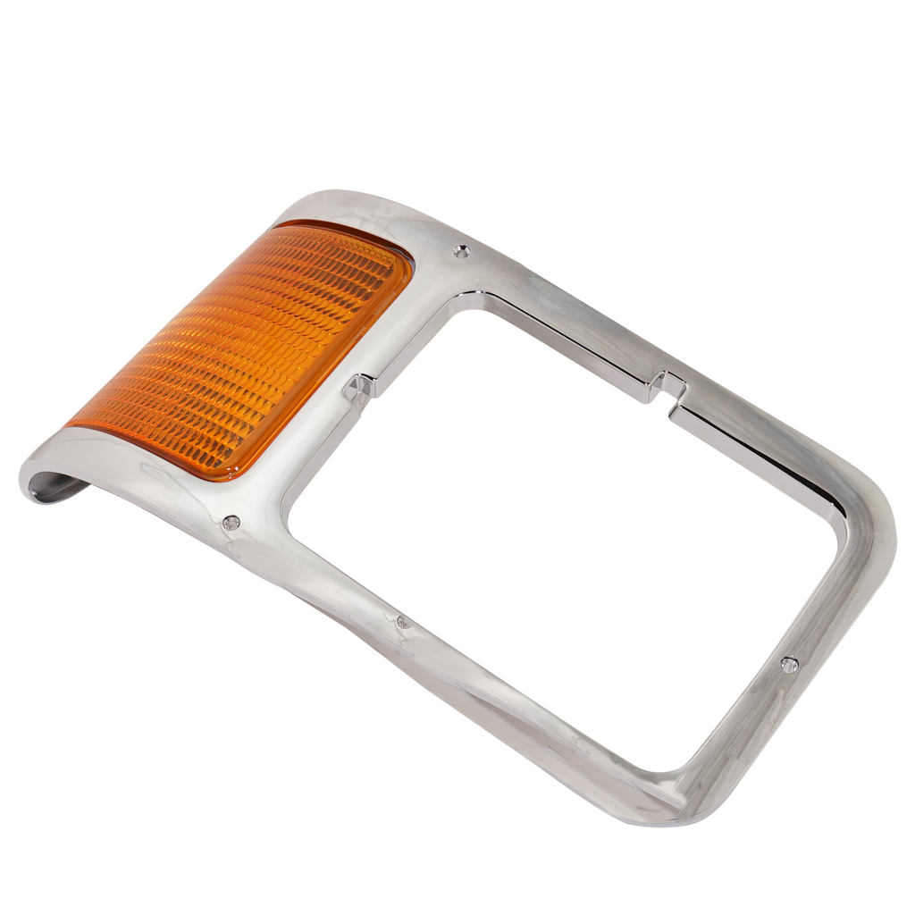 F650/F750 00-15 HEAD LAMP BEZEL RH, Chrome, w/ Parking Light