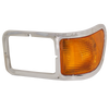 F650/F750 00-15 HEAD LAMP BEZEL LH, Chrome, w/ Parking Light