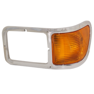 F650/F750 00-15 HEAD LAMP BEZEL LH, Chrome, w/ Parking Light