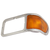 F650/F750 00-15 HEAD LAMP BEZEL LH, Chrome, w/ Parking Light