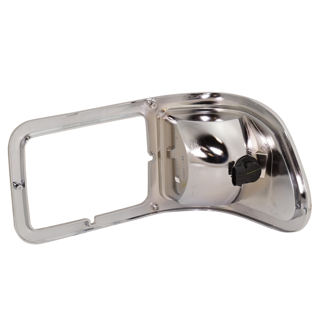 F650/F750 00-15 HEAD LAMP BEZEL LH, Chrome, w/ Parking Light