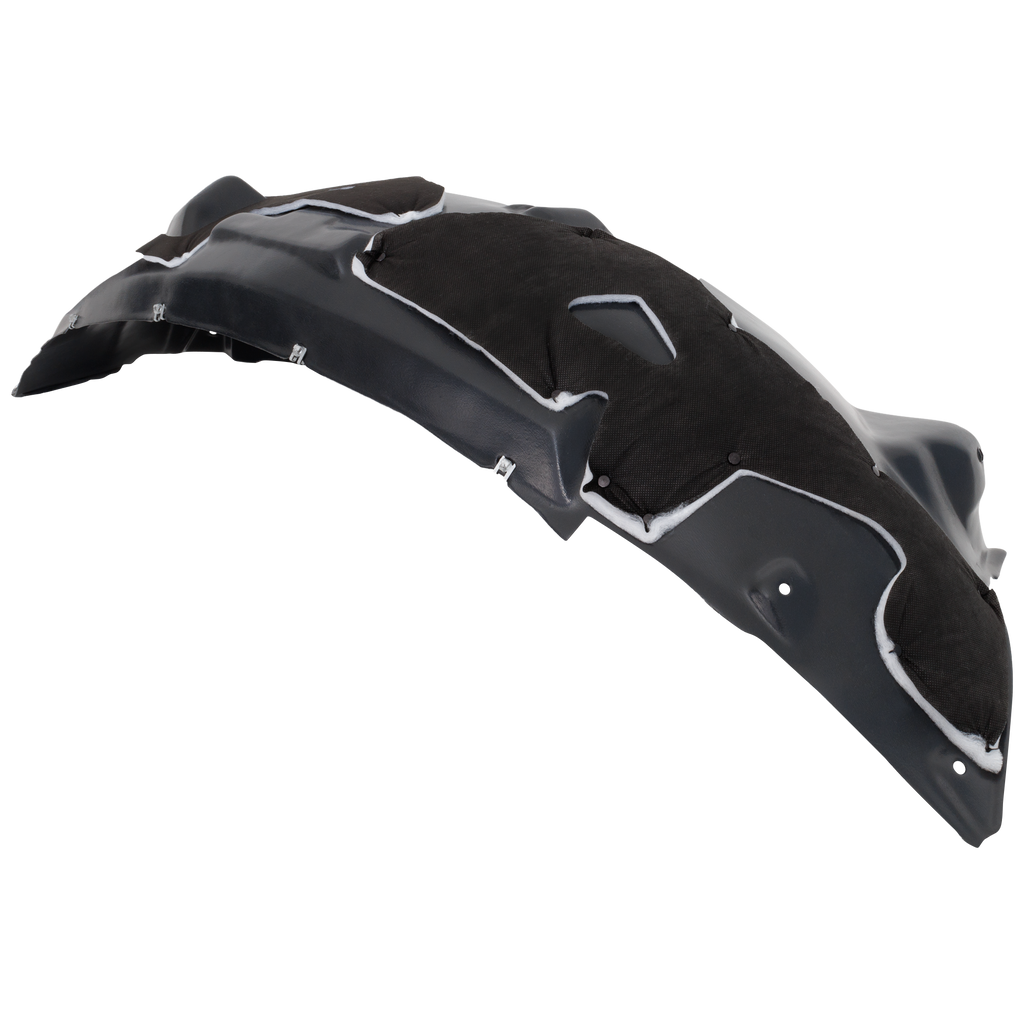 F-150 21-22 FRONT FENDER LINER RH, Plastic, Vacuum Form, w/ Rubber and Aluminum Pad, Lariat/Limited/King Ranch/Platinum/Tremor/(3.0L Eng., XL/XLT Models), Crew/Extended Cab