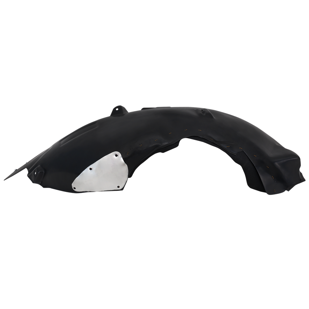 F-150 21-23 FRONT FENDER LINER LH, Plastic, Vacuum Form, w/ Rubber and Aluminum Pad, 2.7/(3.0, Regular)/3.3/3.5/5.0L Turbo Eng., XLT Model, Crew/(21-21, Extended Cab)