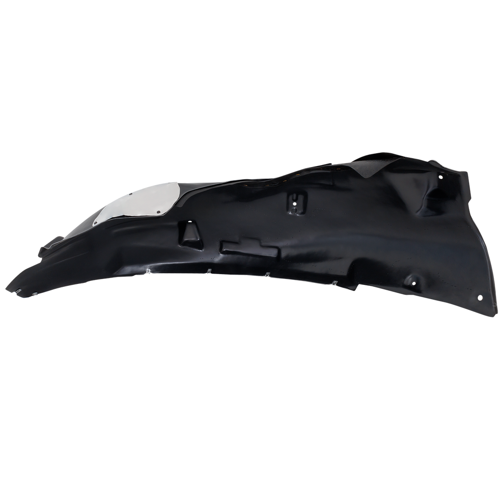 F-150 21-23 FRONT FENDER LINER LH, Plastic, Vacuum Form, w/ Rubber and Aluminum Pad, 2.7/(3.0, Regular)/3.3/3.5/5.0L Turbo Eng., XLT Model, Crew/(21-21, Extended Cab)