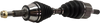 TEMPO/TOPAZ 92-94 FRONT CV AXLE ASSEMBLY LH, Automatic Transaxle