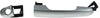 FIAT 500L 14-16 FRONT EXTERIOR DOOR HANDLE LH, Silver, w/ Key hole, Trekking/Urbana Trekking Model