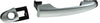 FIAT 500L 14-16 FRONT EXTERIOR DOOR HANDLE LH, Silver, w/ Key hole, Trekking/Urbana Trekking Model