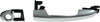 FIAT 500L 14-16 FRONT EXTERIOR DOOR HANDLE LH, Silver, w/ Key hole, Trekking/Urbana Trekking Model