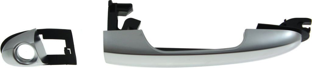 FIAT 500L 14-16 FRONT EXTERIOR DOOR HANDLE LH, Silver, w/ Key hole, Trekking/Urbana Trekking Model