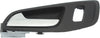 TRANSIT CONNECT 14-18 FRONT INTERIOR DOOR HANDLE LH, Black Bezel w/ Chrome Lever, w/ Door Lock Hole