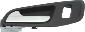 TRANSIT CONNECT 14-18 FRONT INTERIOR DOOR HANDLE LH, Black Bezel w/ Chrome Lever, w/ Door Lock Hole