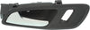 TRANSIT CONNECT 14-18 FRONT INTERIOR DOOR HANDLE LH, Black Bezel w/ Chrome Lever, w/ Door Lock Hole