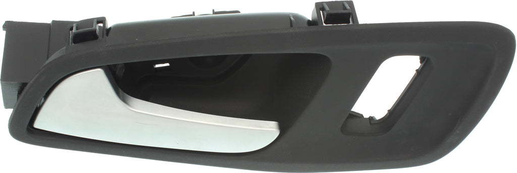TRANSIT CONNECT 14-18 FRONT INTERIOR DOOR HANDLE LH, Black Bezel w/ Chrome Lever, w/ Door Lock Hole