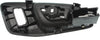TRANSIT CONNECT 14-18 FRONT INTERIOR DOOR HANDLE LH, Black Bezel w/ Chrome Lever, w/ Door Lock Hole