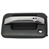 F-150 09-22 FRONT EXTERIOR DOOR HANDLE LH, Chrome Lever/Textured Black Housing, w/ Keyhole, w/o Keypad Hole, w/ Metal Connector
