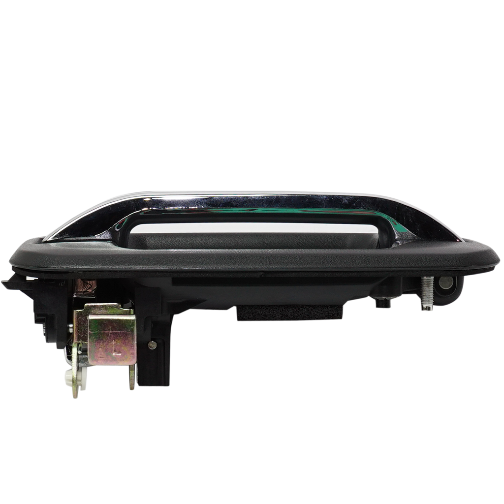 F-150 09-22 FRONT EXTERIOR DOOR HANDLE LH, Chrome Lever/Textured Black Housing, w/ Keyhole, w/o Keypad Hole, w/ Metal Connector