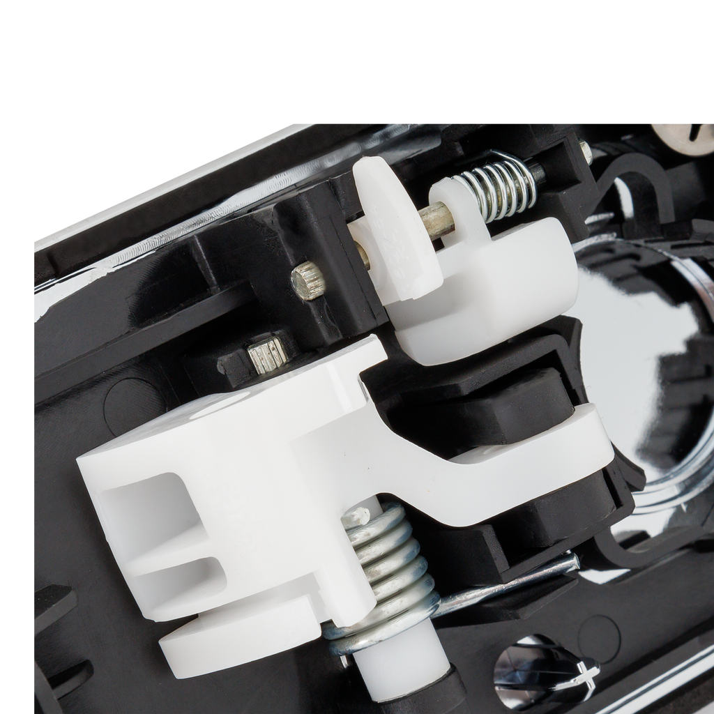 F-150 15-22 FRONT EXTERIOR DOOR HANDLE RH, Chrome, w/o Keyhole, w/o Power RFID, (=REAR RH)