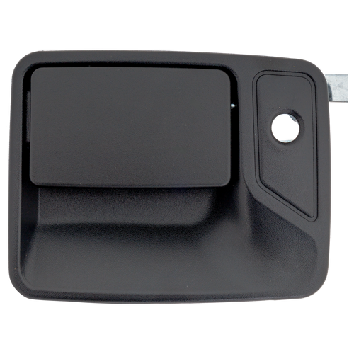 F-SERIES SUPER DUTY 99-16 FRONT EXTERIOR DOOR HANDLE LH, Textured Black, Metal, w/ Keyhole