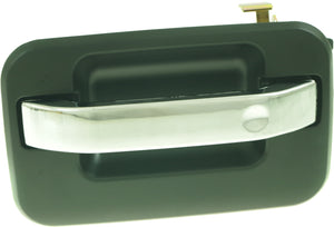 F-150 09-22 REAR EXTERIOR DOOR HANDLE LH, Chrome Lever/Primed Black Hsg, (Exc. Raptor Model), w/ Metal Connector