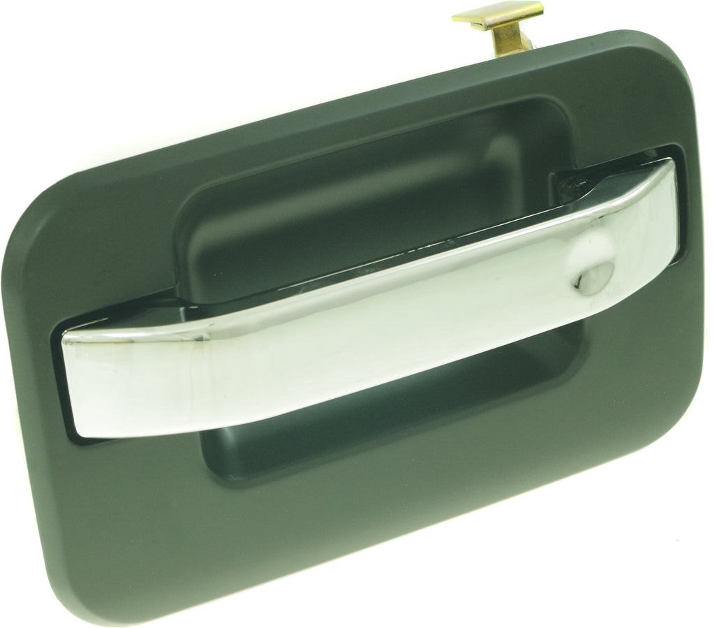 F-150 09-22 REAR EXTERIOR DOOR HANDLE LH, Chrome Lever/Primed Black Hsg, (Exc. Raptor Model), w/ Metal Connector