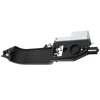 FOCUS 08-11 REAR EXTERIOR DOOR HANDLE LH, Smooth Black, Reinforcement Bracket