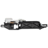 FOCUS 08-11 REAR EXTERIOR DOOR HANDLE LH, Smooth Black, Reinforcement Bracket