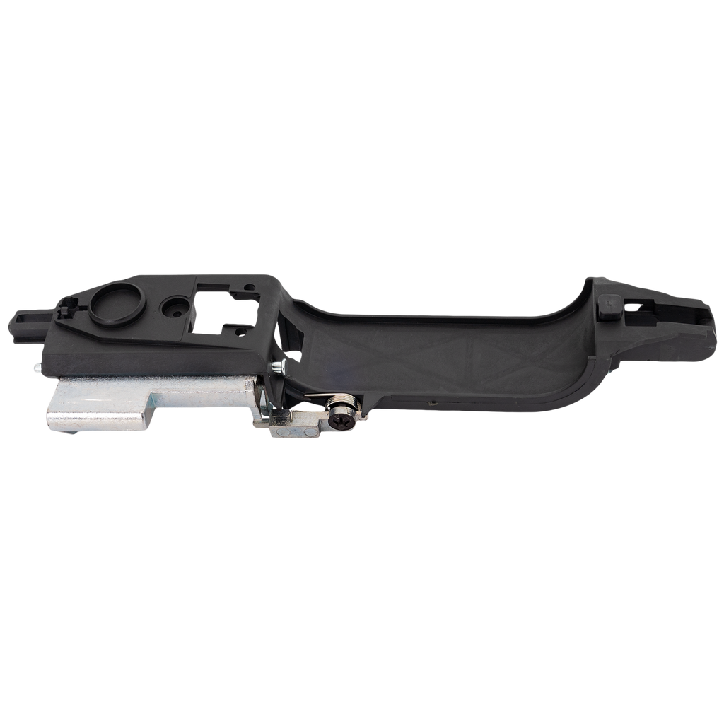 FOCUS 08-11 REAR EXTERIOR DOOR HANDLE LH, Smooth Black, Reinforcement Bracket