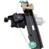 FOCUS 12-18 REAR WINDOW REGULATOR RH, Power, One Touch Open/Close Type, w/ Motor, Hatchback/Sedan