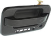 F-150 09-22 FRONT EXTERIOR DOOR HANDLE LH, Textured Black, w/ Keyhole and Keypad Hole, w/ Metal Connector