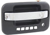 F-150 09-22 FRONT EXTERIOR DOOR HANDLE LH, Chrome Lever/Textured Black Housing, w/ Keyhole and Keypad Hole, w/ Metal Connector