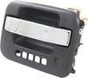 F-150 09-22 FRONT EXTERIOR DOOR HANDLE LH, Chrome Lever/Textured Black Housing, w/ Keyhole and Keypad Hole, w/ Metal Connector