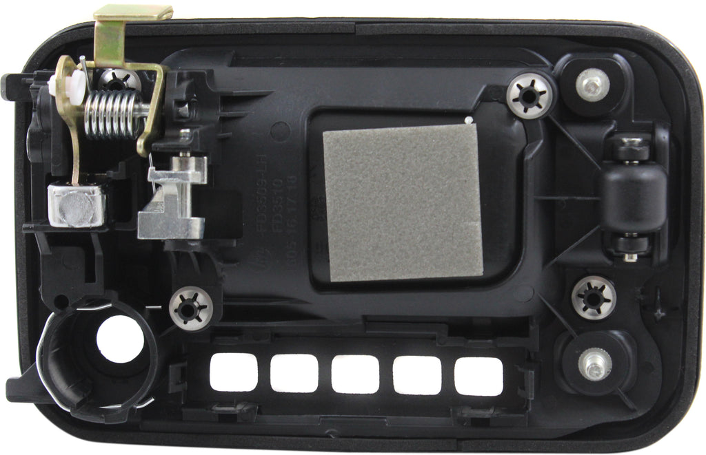 F-150 09-22 FRONT EXTERIOR DOOR HANDLE LH, Chrome Lever/Textured Black Housing, w/ Keyhole and Keypad Hole, w/ Metal Connector