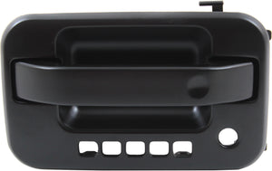 F-150 09-22 FRONT EXTERIOR DOOR HANDLE LH, Primed Black, w/ Keyhole and Keypad Hole, w/ Metal Connector
