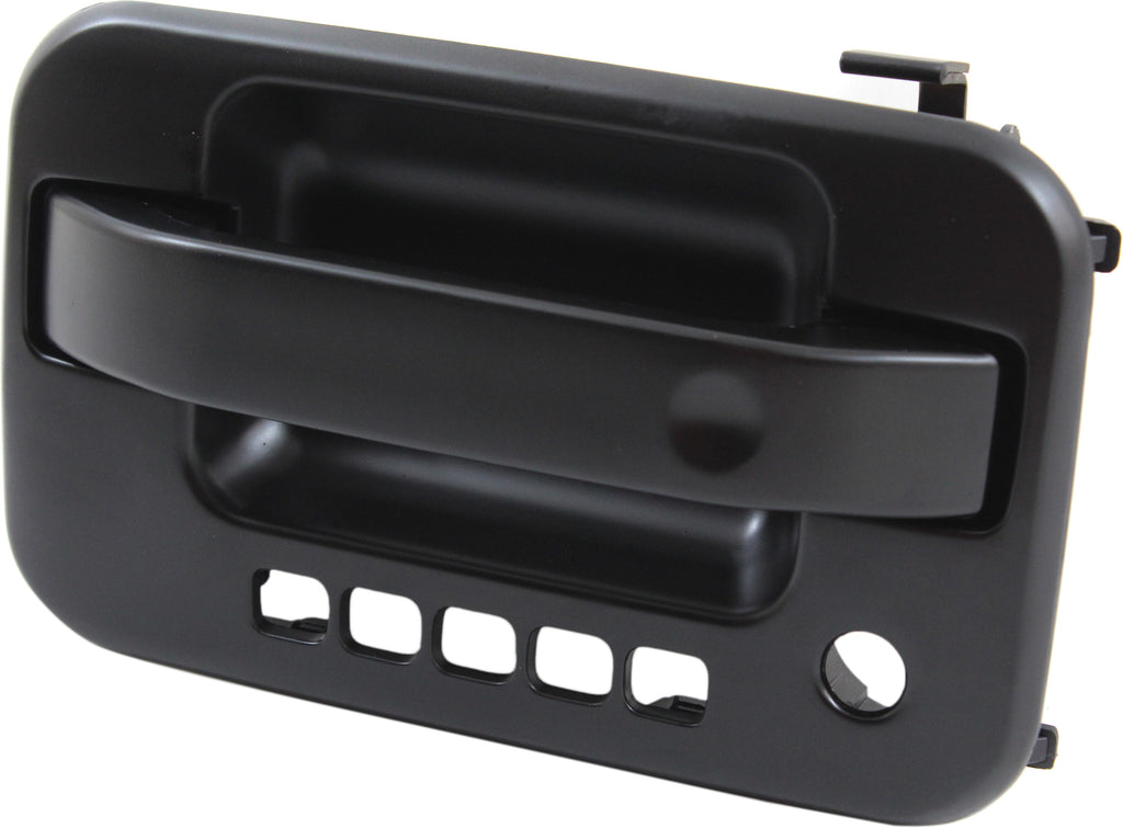 F-150 09-22 FRONT EXTERIOR DOOR HANDLE LH, Primed Black, w/ Keyhole and Keypad Hole, w/ Metal Connector