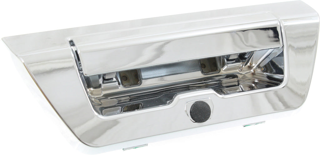 F-150 15-17 TAILGATE HANDLE, Power Locking, All-Chrome, w/o Camera hole, w/o LED Lamp hole(XL/XLT models)