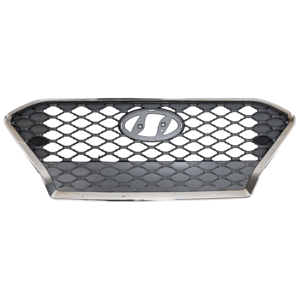 KONA 18-21 GRILLE, Painted Silver w/ Black Frame, Limited/Trend/Ultimate Models