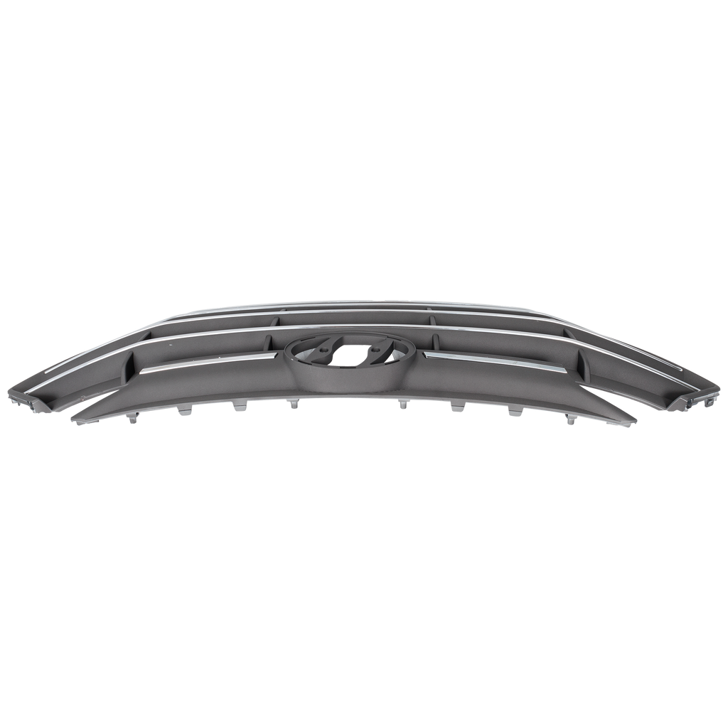 ELANTRA 19-20 GRILLE, Chrome Silver Black Shell and Insert, w/ Intelligent Cruise Control, Korea Built Vehicle, Sedan
